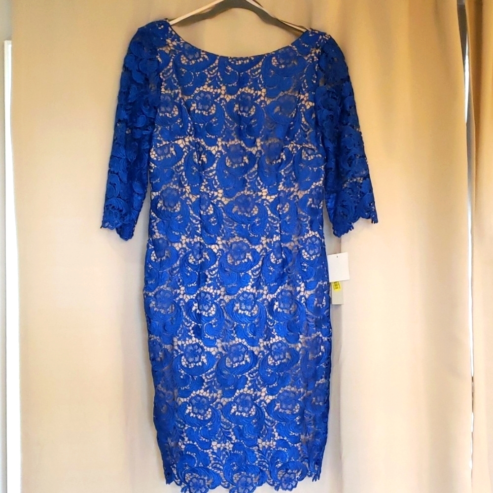 👗NWT Eliza J royal blue lace dress